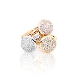 BOUTON Pavè Ringe