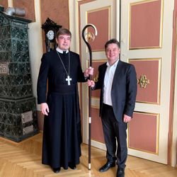 Abtstab für Prälat Eduard Fischnaller