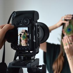 Backstage Fotoshooting Fasching