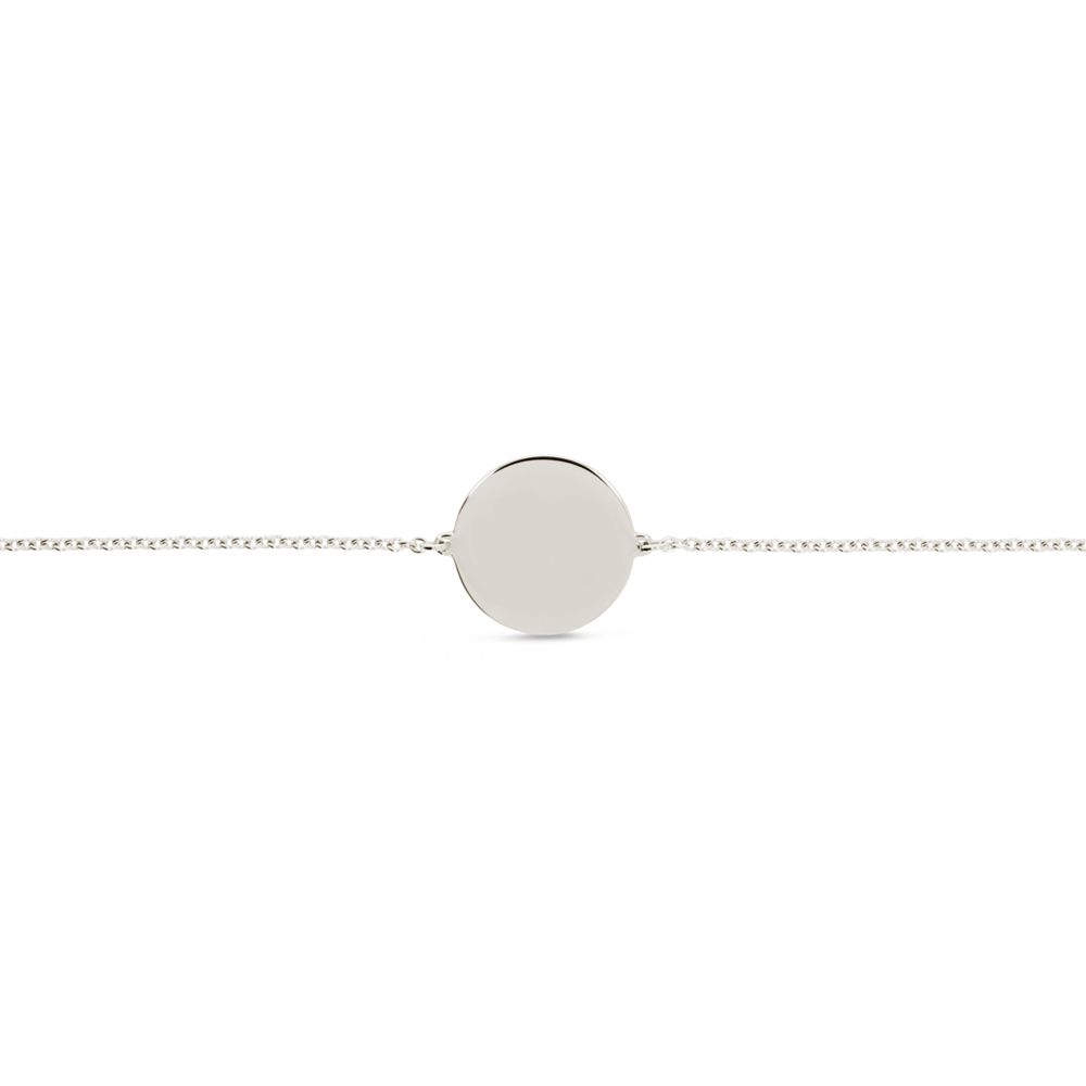 Naava Bracciale Tennis In Oro Bianco 9kt Con Gemme E Diamanti 0,63 Kt – Lunghezza 18,1 Cm – Gioiello Artigianale Inglese