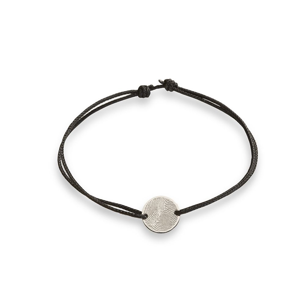 Bracciale Con Perline Little Ghost In Acciaio Inox – Nero Con Ciondolo Fantasma – Regolabile – Ipoallergenico