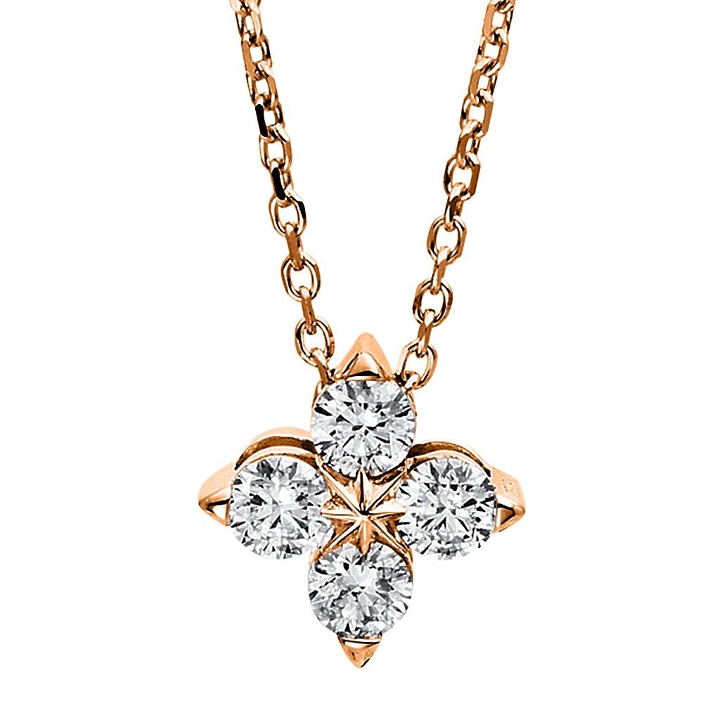 Collana In Oro Rosa Vero 0,8 Mm - Catena A Maglie, 40-45 Cm, Con Moschettone