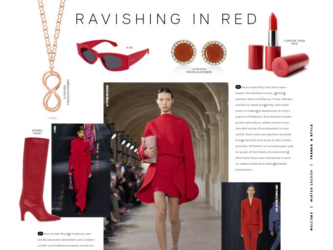 The power of colour red in fashion