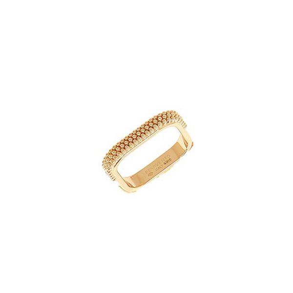 LES POULETTES BIJOUX Anello Placcato Oro 3 Micron - Doppia Piuma, Design Francese, In Cofanetto Regalo